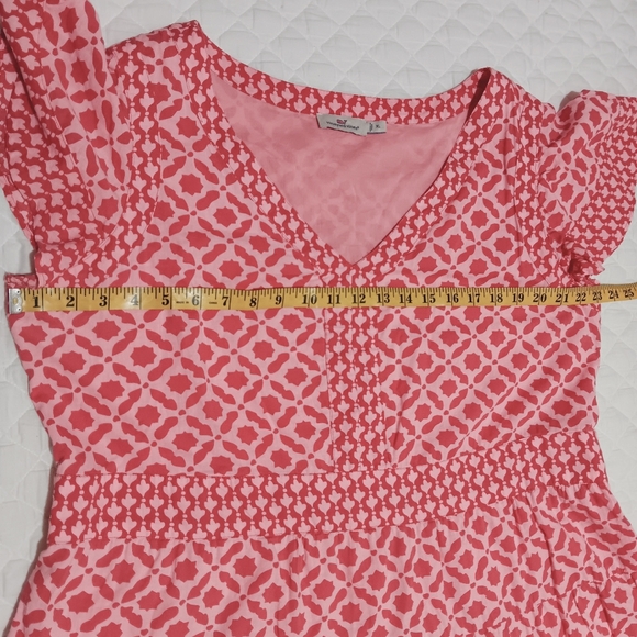 VINEYARD VINES Women's Mixed Tiered Print Dress Size XL - Picture 9 of 12